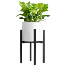 Load image into Gallery viewer, Awfrank 2 Pack Adjustable Plant Stand, Metal Planter Stands Indoor Outdoor, Mid Century Modern Plant Holder, Fit 8 10 12 inch Pots
