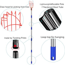 Load image into Gallery viewer, Awefrank Fruit Picker Pole Tool with Basket Telescoping