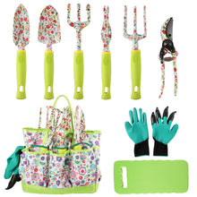Load image into Gallery viewer, Awefrank Garden Tool Set,Cute Gardening Gifts for Women,Birthday Gifts for Mom,Heavy Duty Tool Kit with Gloves