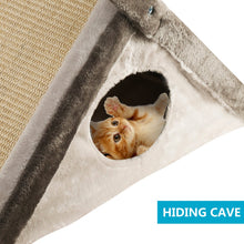 Load image into Gallery viewer, Caando Cat Scratching Board, Sisal Triangle Base Cat Climbing Frame Toy Cat Scratching Ball for Indoor Cats