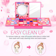 Load image into Gallery viewer, Onekey Kids Makeup Kit for Girls Princess Real Washable Cosmetic Pretend Play Toys with Mirror - Safety Tested- Non Toxic