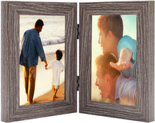 Load image into Gallery viewer, Awefrank 4x6 Inch Double Picture Frame