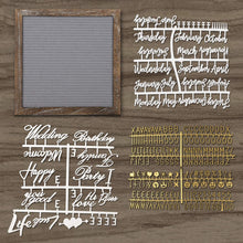 Load image into Gallery viewer, Awefrank Felt Letter Board with Rustic Wood Fram