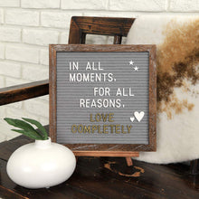 Load image into Gallery viewer, Awefrank Felt Letter Board with Rustic Wood Fram