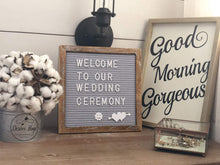 Load image into Gallery viewer, Awefrank Felt Letter Board with Rustic Wood Fram