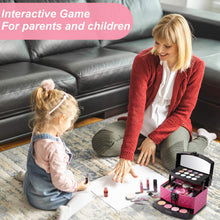 Load image into Gallery viewer, AWEFRANK Kids Makeup Kit for Girls, Girl Makeup Toy, Washable, Non-Toxic Pretend Play Makeup Toys for Girls, Girl Cosmetic Toy Beauty Set, Real Makeup Girl Gift