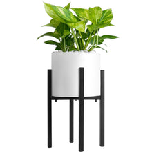 Load image into Gallery viewer, Awfrank 2 Pack Adjustable Plant Stand, Metal Planter Stands Indoor Outdoor, Mid Century Modern Plant Holder, Fit 8 10 12 inch Pots
