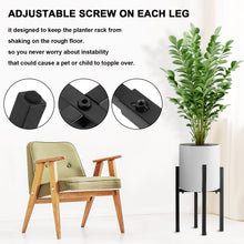 Load image into Gallery viewer, Awfrank 2 Pack Adjustable Plant Stand, Metal Planter Stands Indoor Outdoor, Mid Century Modern Plant Holder, Fit 8 10 12 inch Pots
