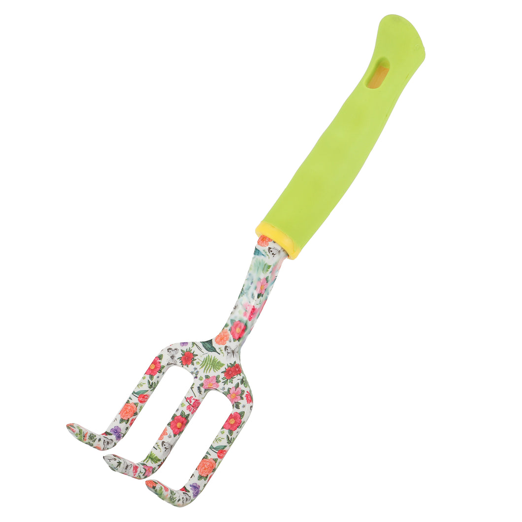 Awefrank Cultivator Hand Rake - Heavy Duty Gardening Hand Tool with Hang Hole - Lawn and Yard Tools