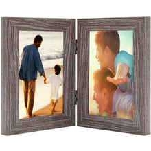 Load image into Gallery viewer, Awefrank 4x6 Inch Double Picture Frame
