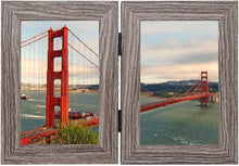 Load image into Gallery viewer, Awefrank 4x6 Inch Double Picture Frame
