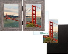 Load image into Gallery viewer, Awefrank 4x6 Inch Double Picture Frame
