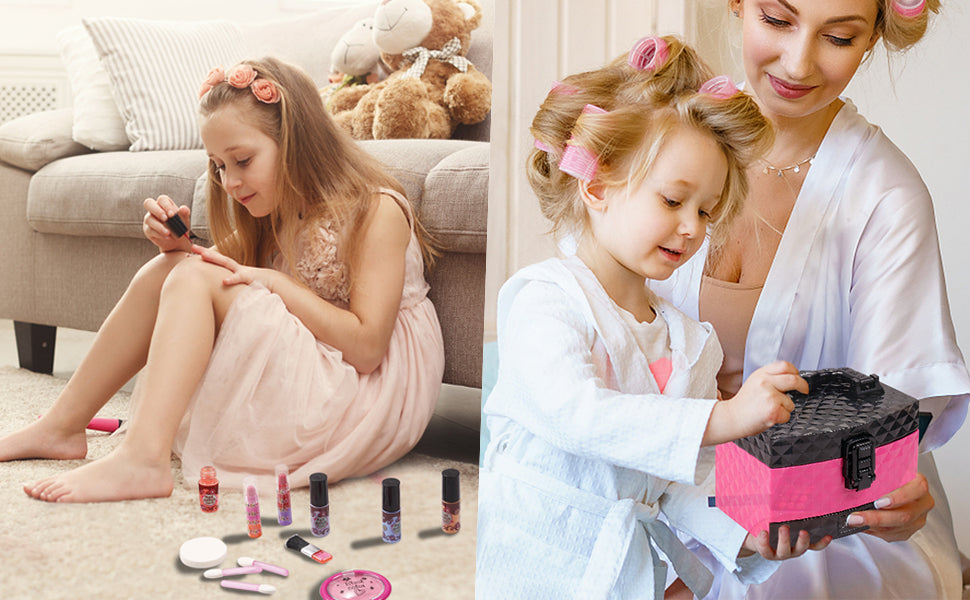 AWEFRANK Kids Makeup Kit for Girls, Girl Makeup Toy, Washable, Non-Tox –  Awefrank
